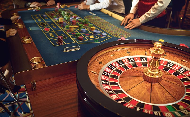 meja roulette di live casino